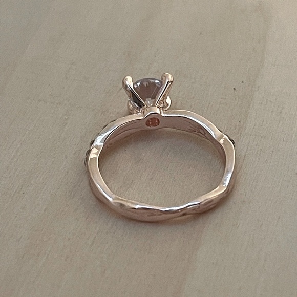 Princess Cut Faux Rose Gold Diamond Wedding Ring Promise Ring Engagement Ring - Picture 4 of 8